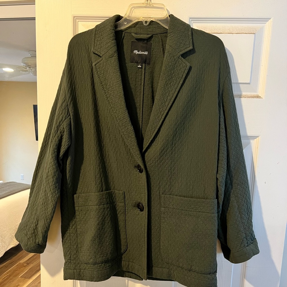 Madewell Diamond Jacquard Shaw Blazer